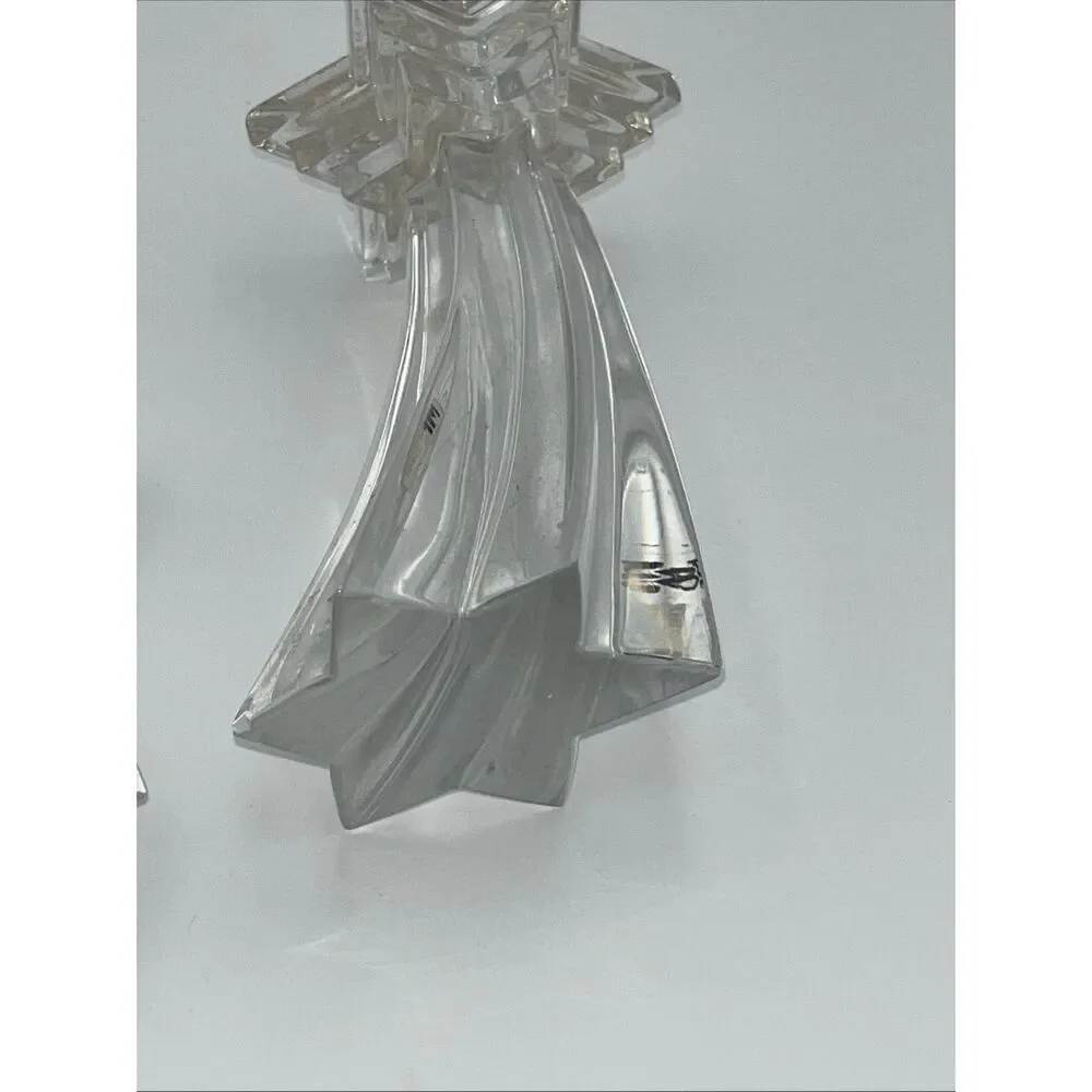 Set Of 3 WMF Germany Shooting Star 24% Lead Crystal Candle Holders 8,6,4